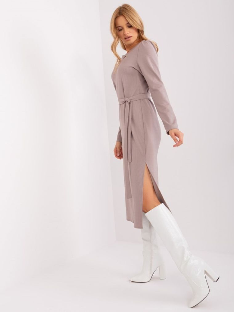 Sukienka damska, beżowa, Lakerta