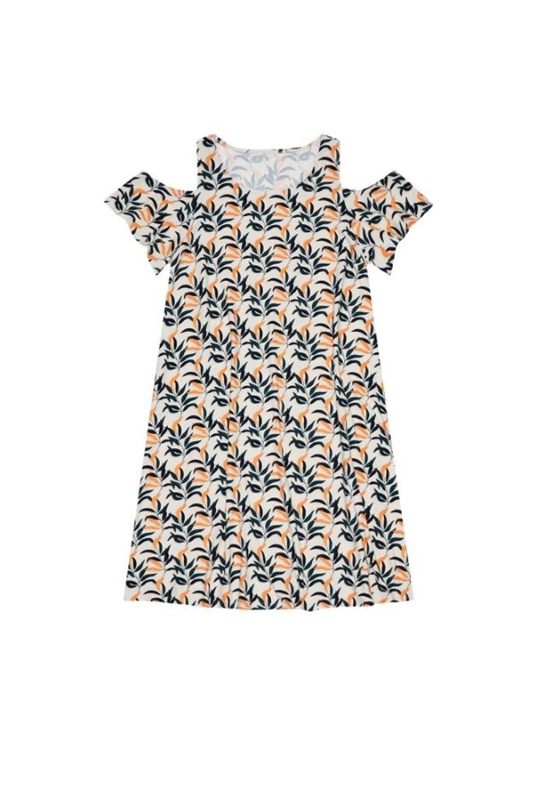 Sukienka damska, biała, Moodo