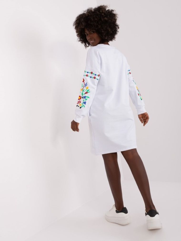 Sukienka damska, biała, Rue Paris