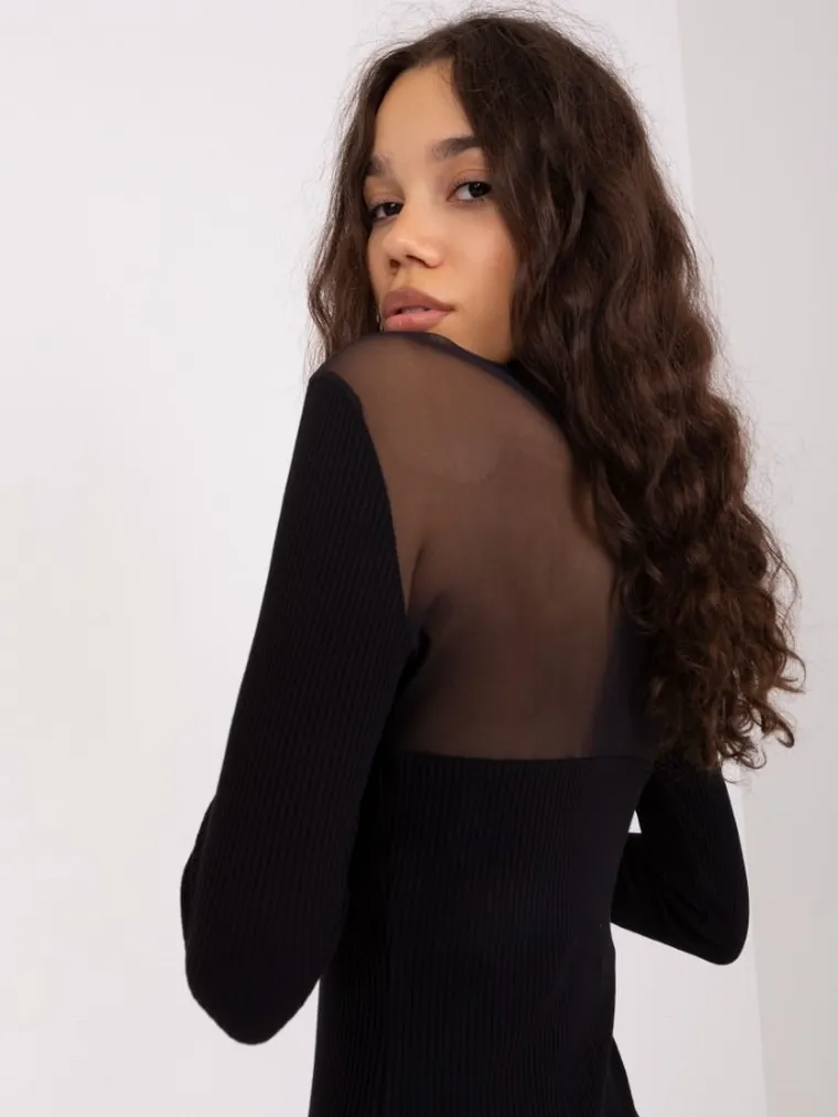 Sukienka damska, czarna, Basic Feel Good