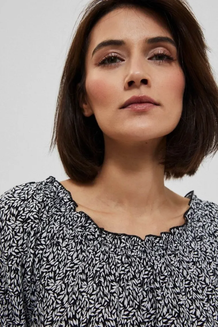 Sukienka damska, czarna, Moodo