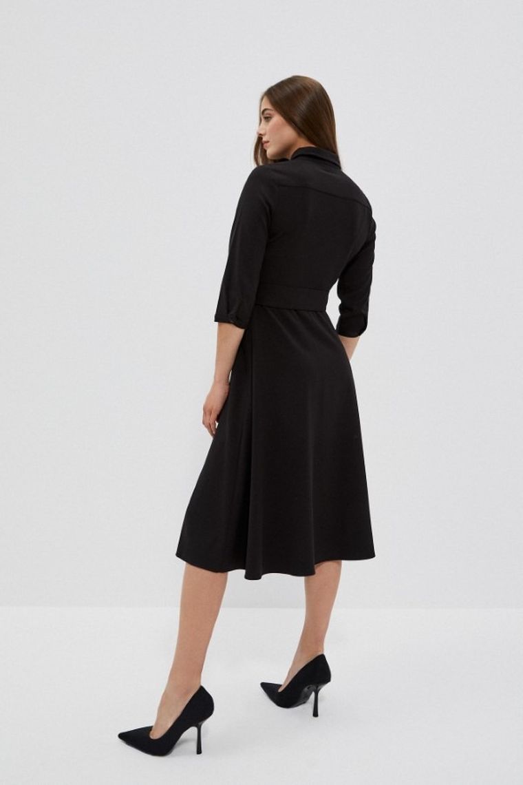 Sukienka damska, czarna, Moodo