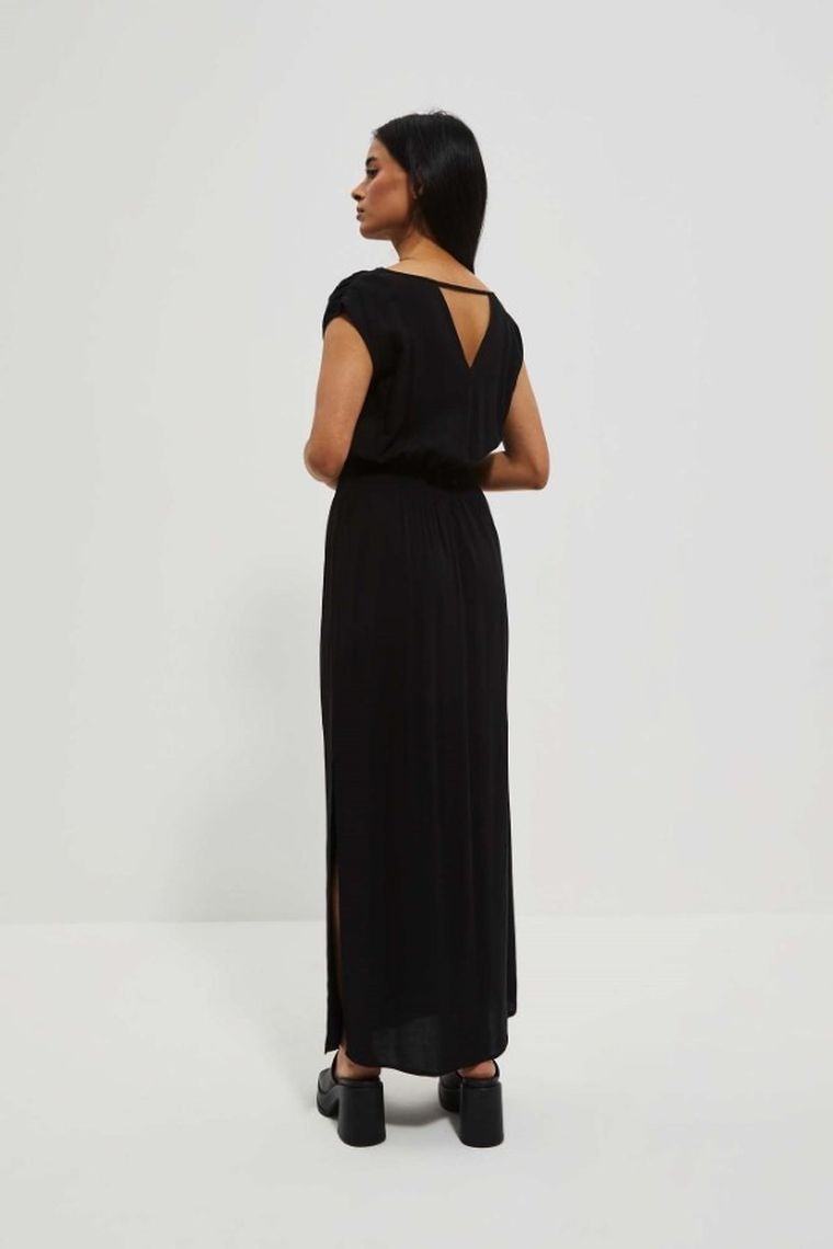 Sukienka damska, czarna, Moodo