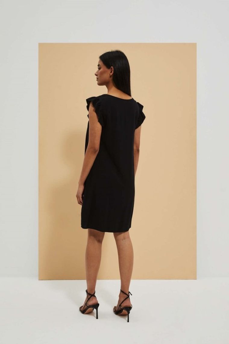 Sukienka damska, czarna, Moodo