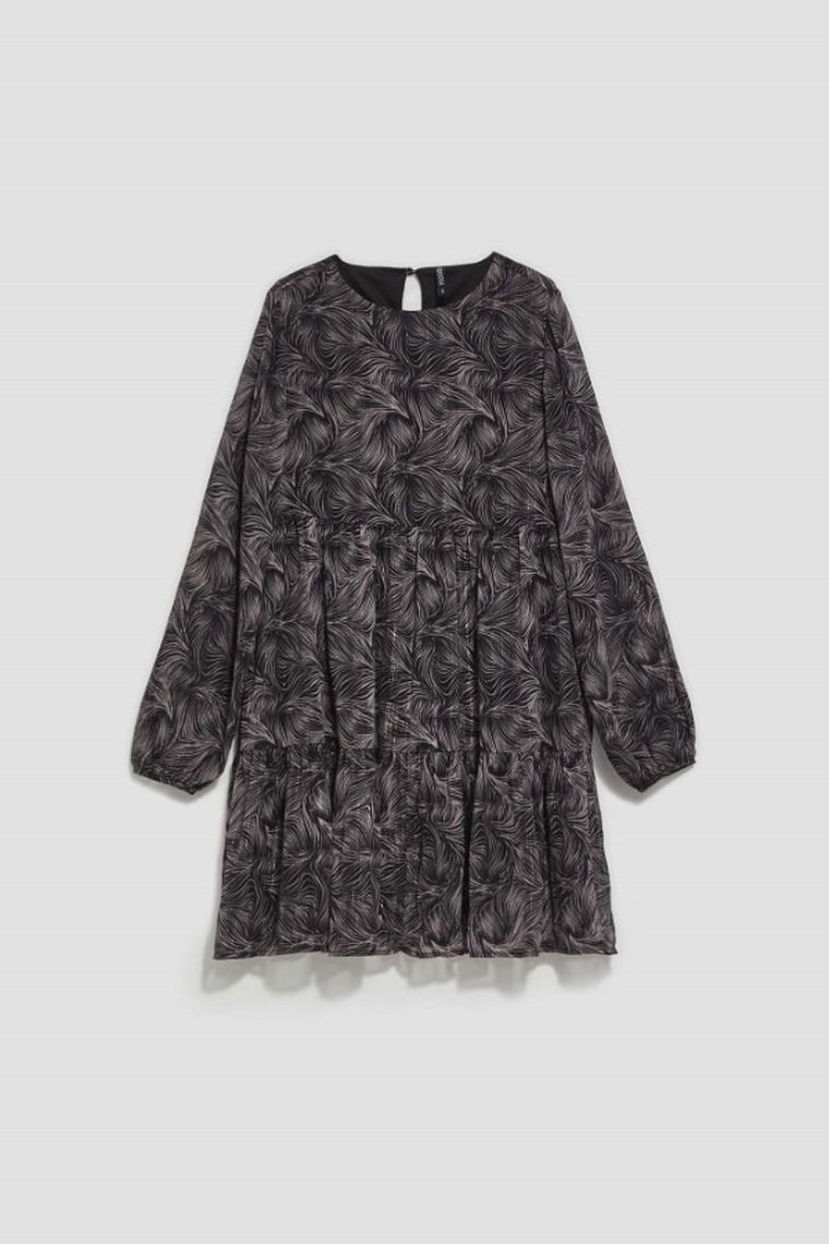 Sukienka damska, czarna, Moodo