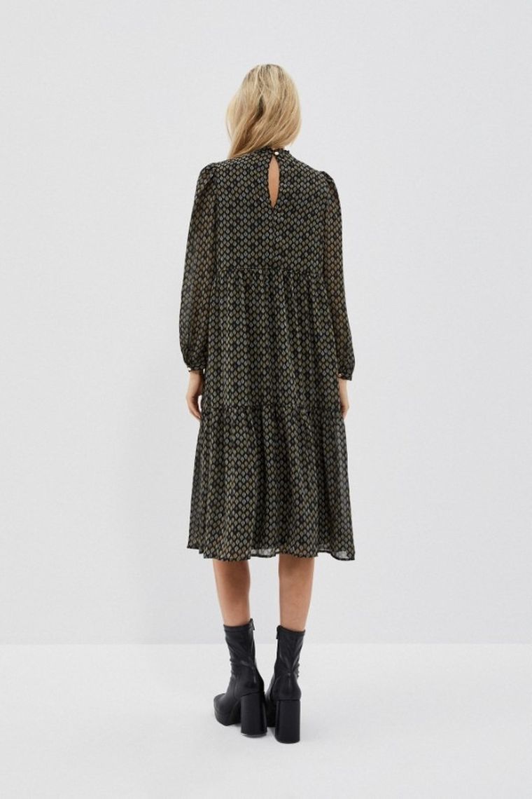 Sukienka damska, czarna, Moodo