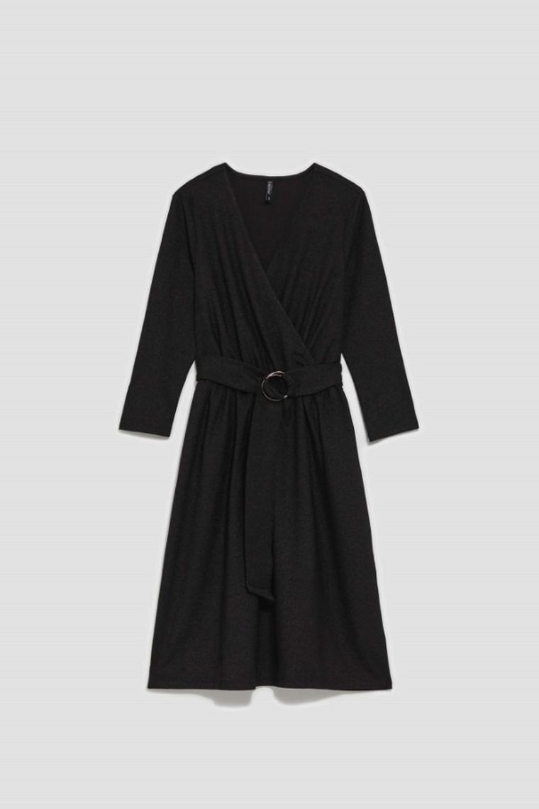 Sukienka damska, czarna, Moodo