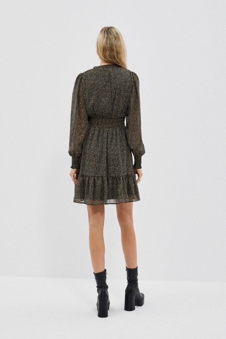 Sukienka damska, czarna, Moodo