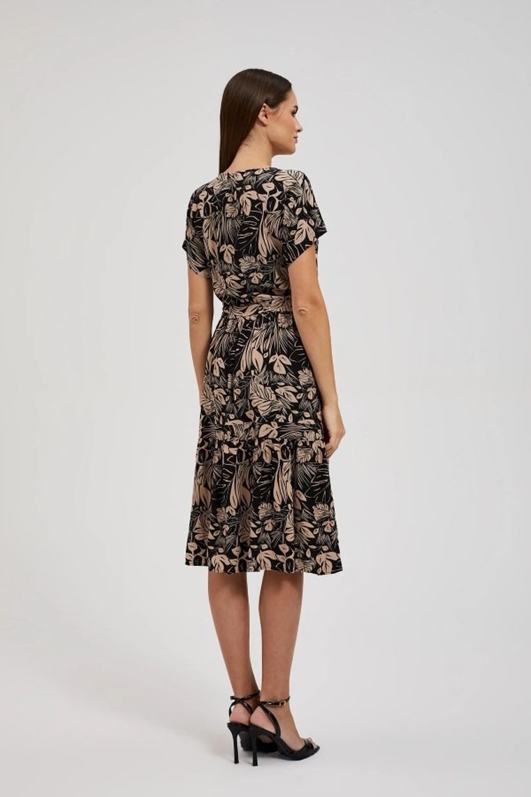 Sukienka damska, czarna, Moodo