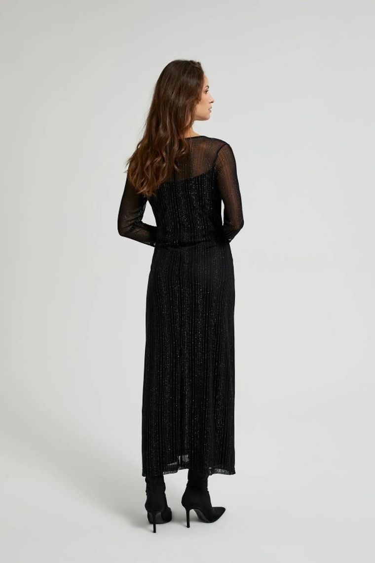 Sukienka damska, czarna, Moodo