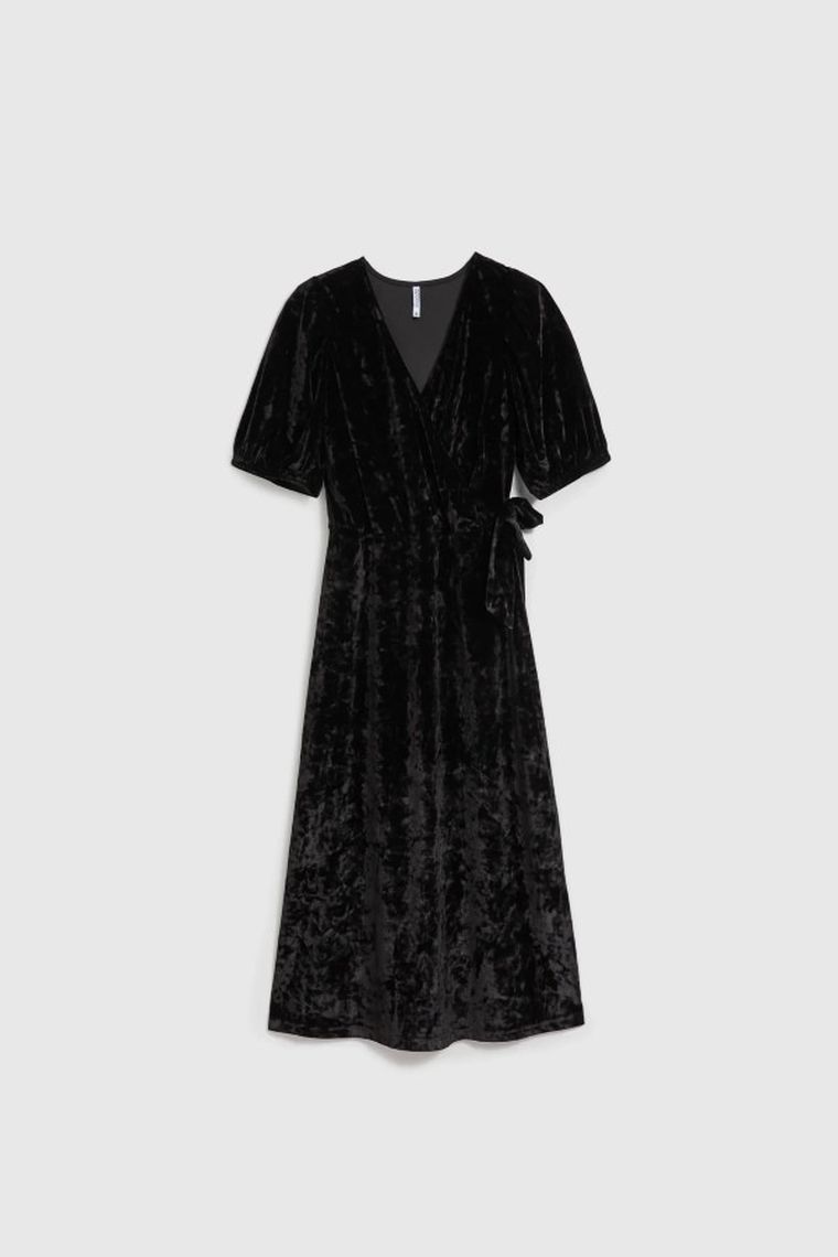 Sukienka damska, czarna, Moodo