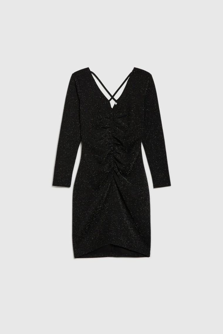 Sukienka damska, czarna, Moodo