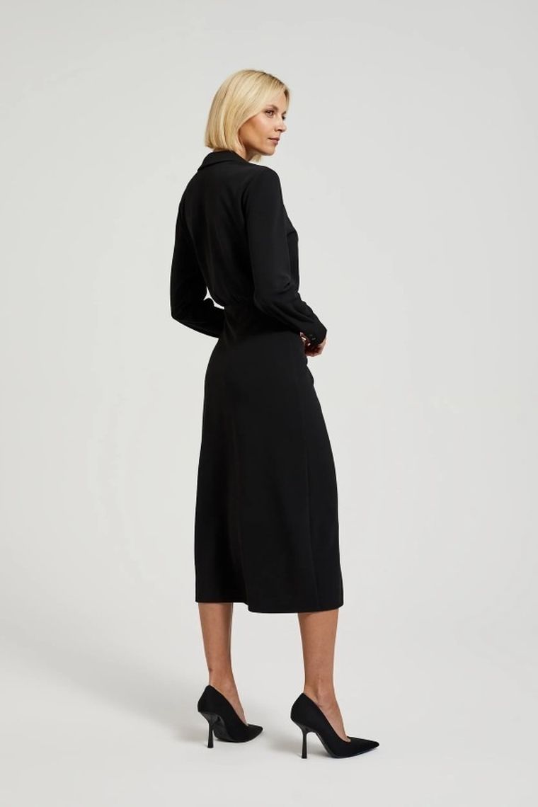 Sukienka damska, czarna, Moodo