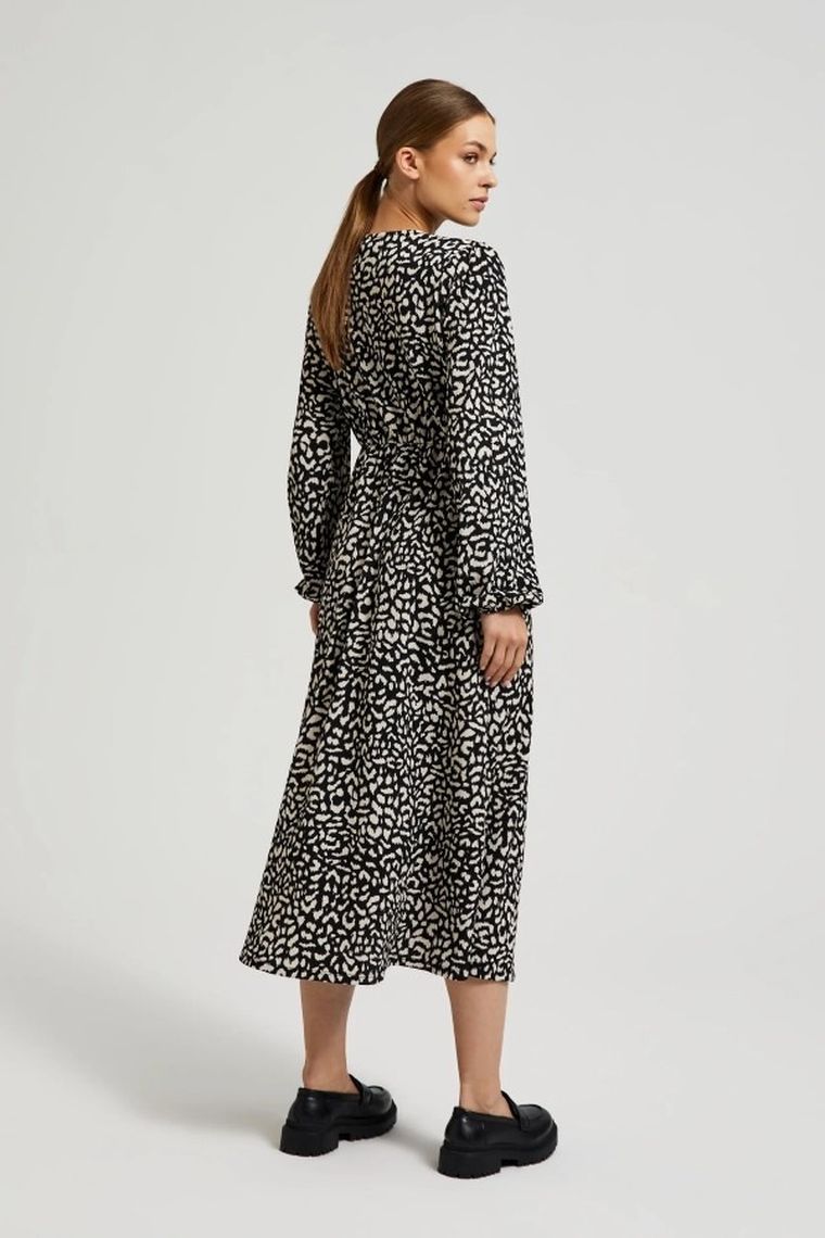 Sukienka damska, czarna, Moodo