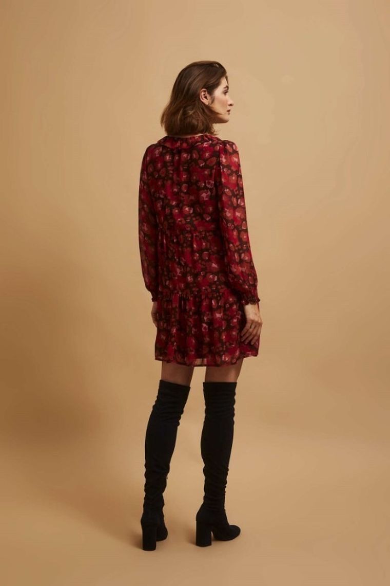 Sukienka damska, czerwona, Moodo