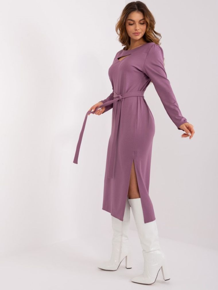 Sukienka damska, fioletowa, Lakerta