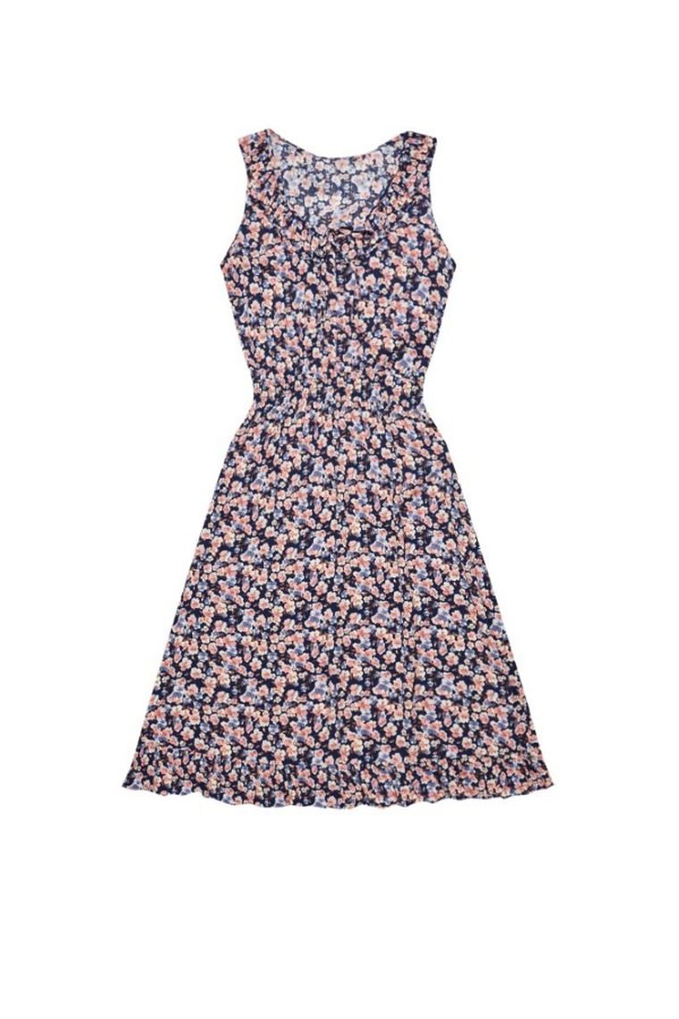 Sukienka damska, granatowa, Moodo