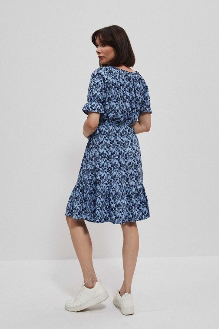 Sukienka damska, niebieska, Moodo