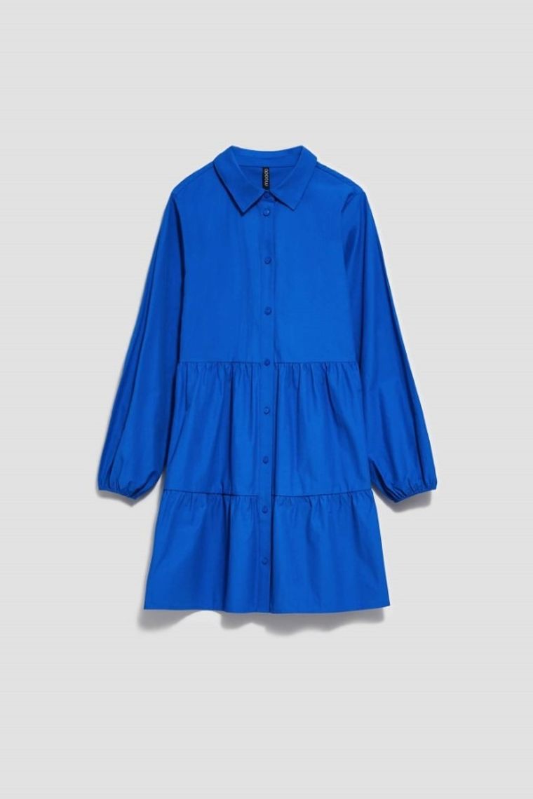 Sukienka damska, niebieska, Moodo