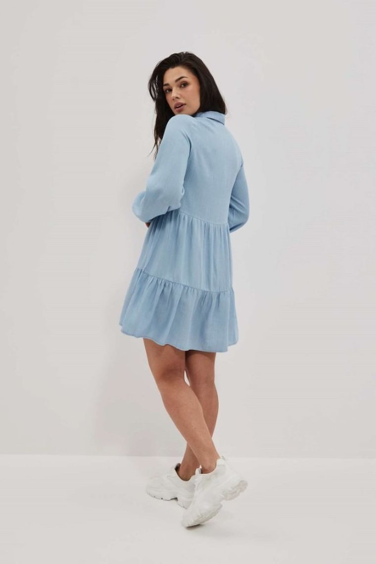 Sukienka damska, niebieska, Moodo