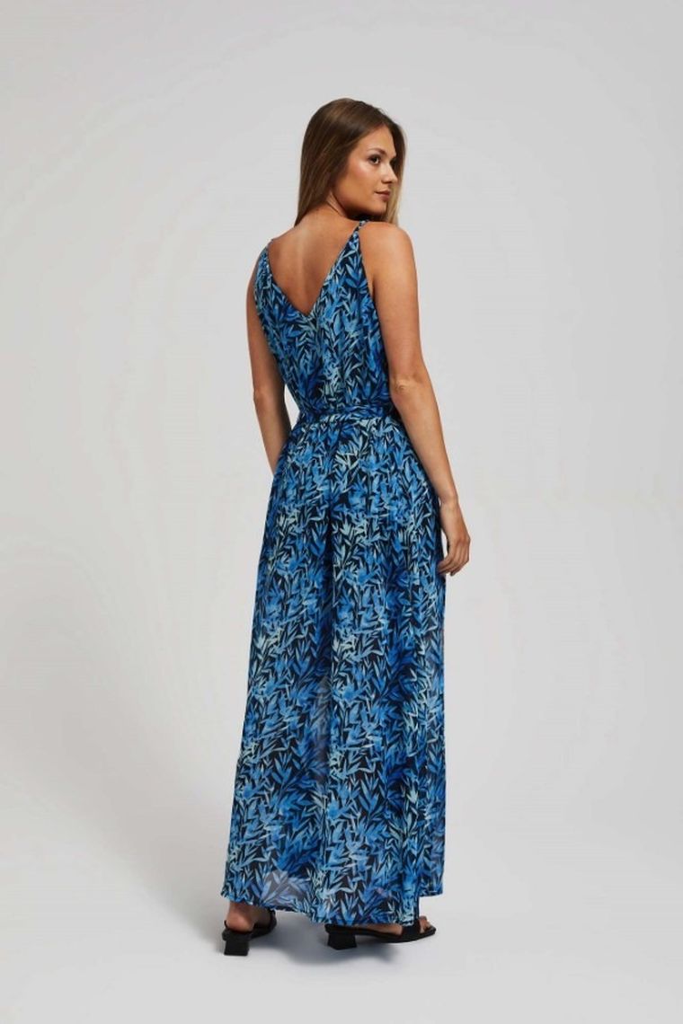 Sukienka damska, niebieska, Moodo