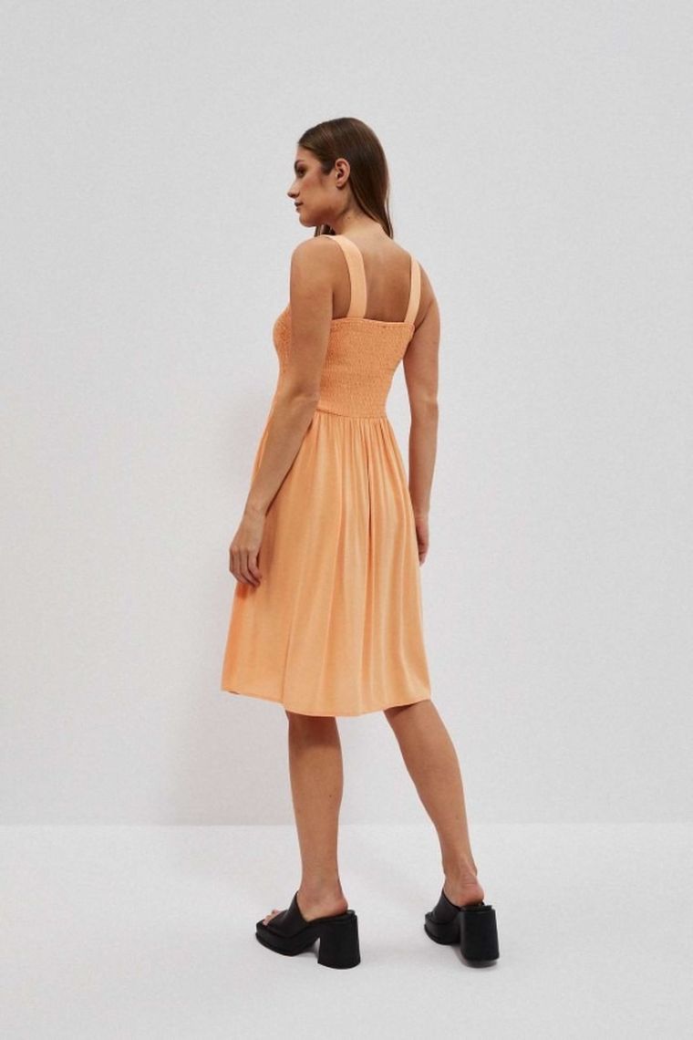 Sukienka damska, pomarańczowa, Moodo