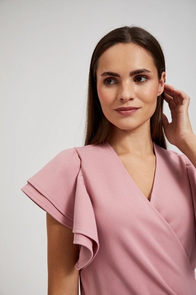 Sukienka damska, różowa, Moodo