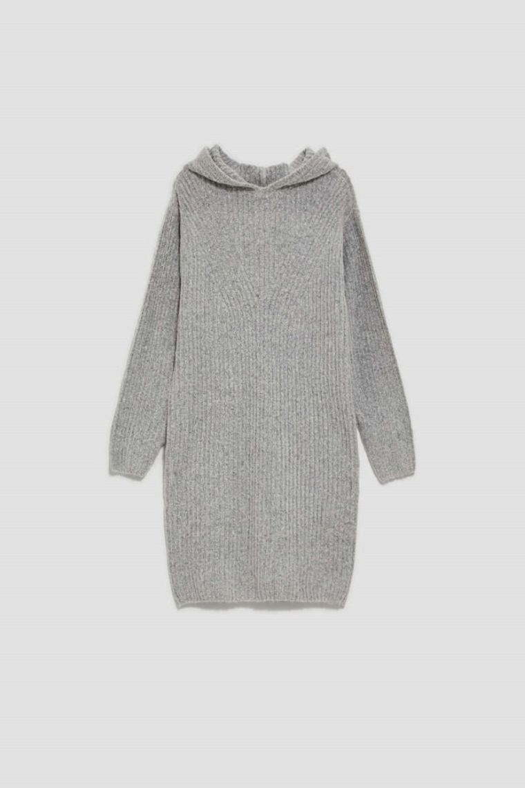 Sukienka damska, szara, Moodo