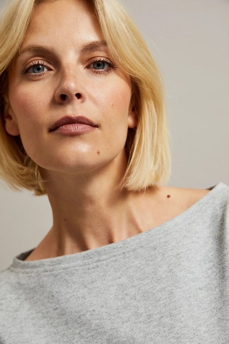 Sukienka damska, szara, Moodo