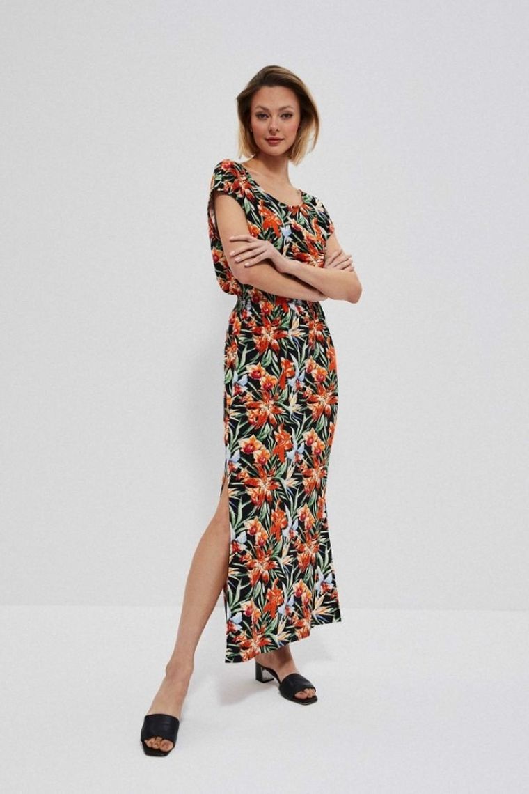 Sukienka damska, zielona, Moodo