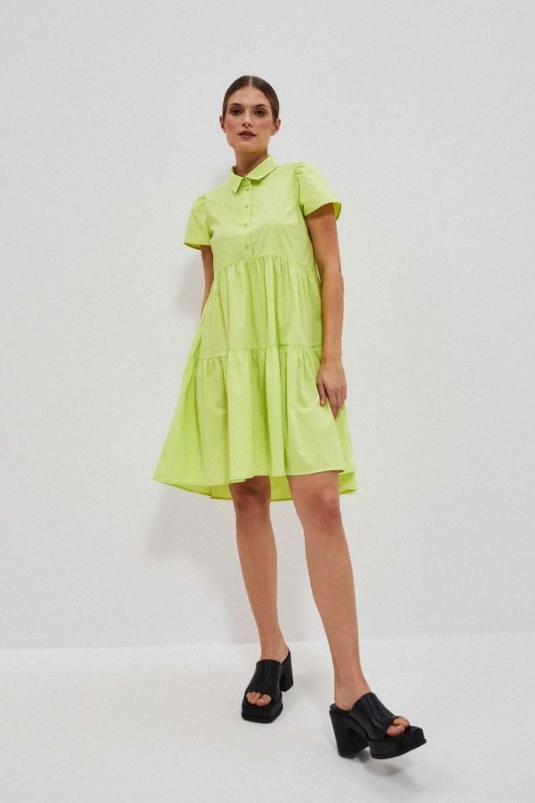 Sukienka damska, zielona, Moodo