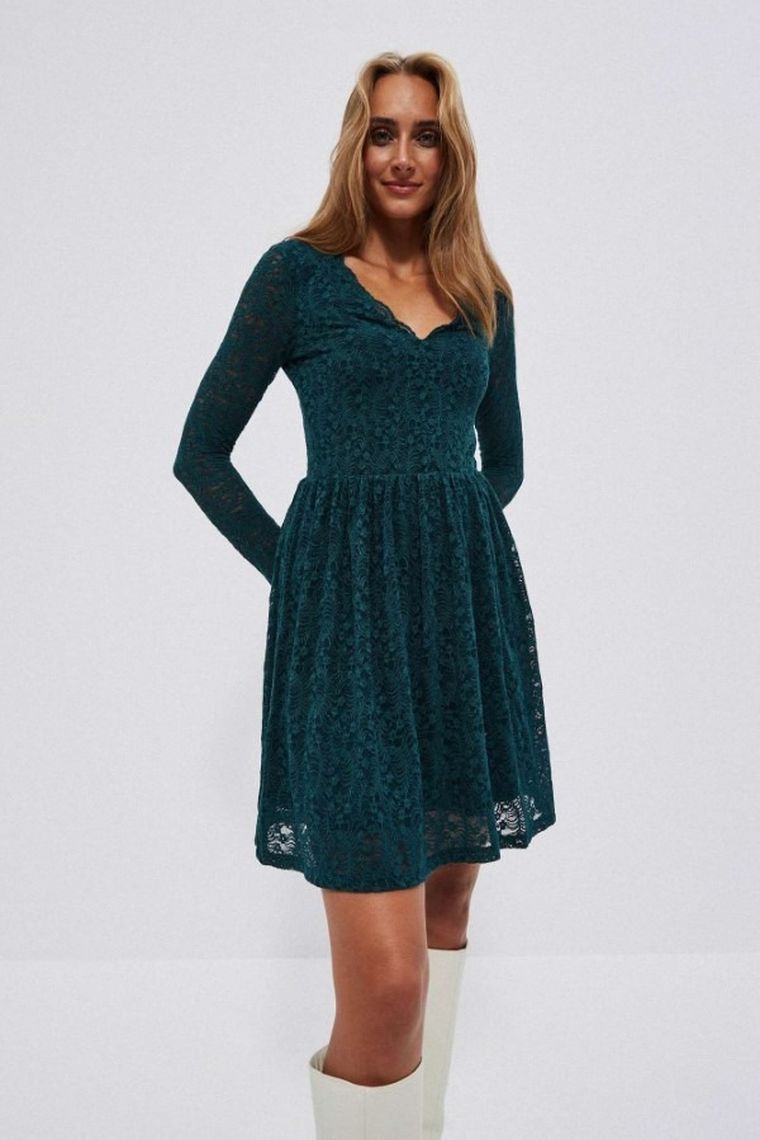 Sukienka damska, zielona, Moodo