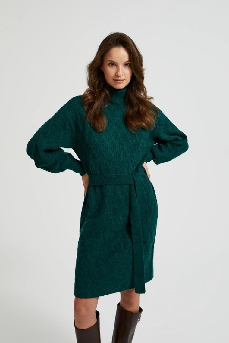 Sukienka damska, zielona, Moodo