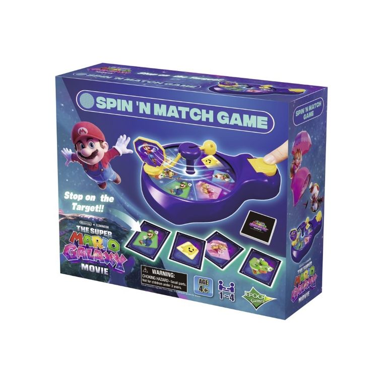 Super Mario, Galaxy Movie, Spin'n Match Game, gra zręcznościowa, 7639