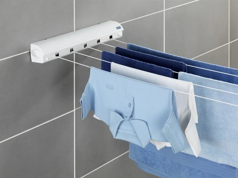 Suszarka na pranie, rozwijana, 5 sznurków do suszenia, szerokość 21m