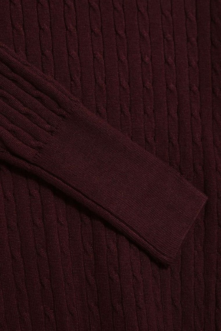 Sweter damski, brązowy, Moodo