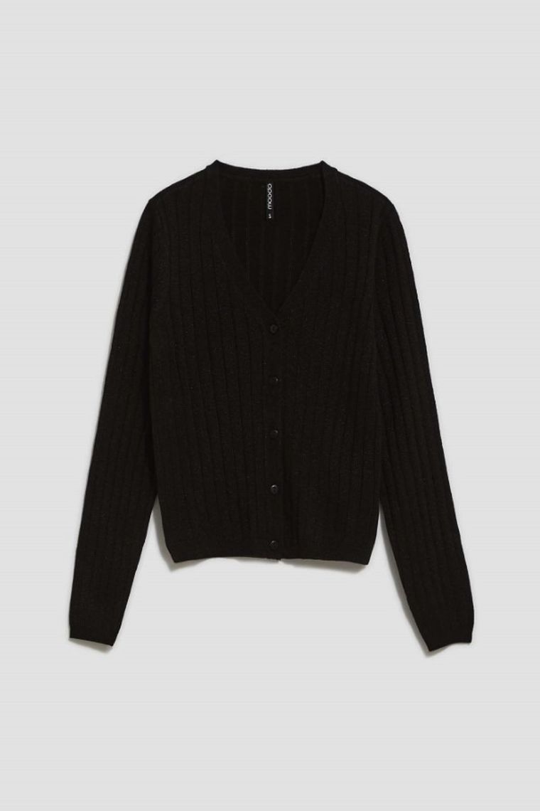 Sweter damski, czarny, Moodo