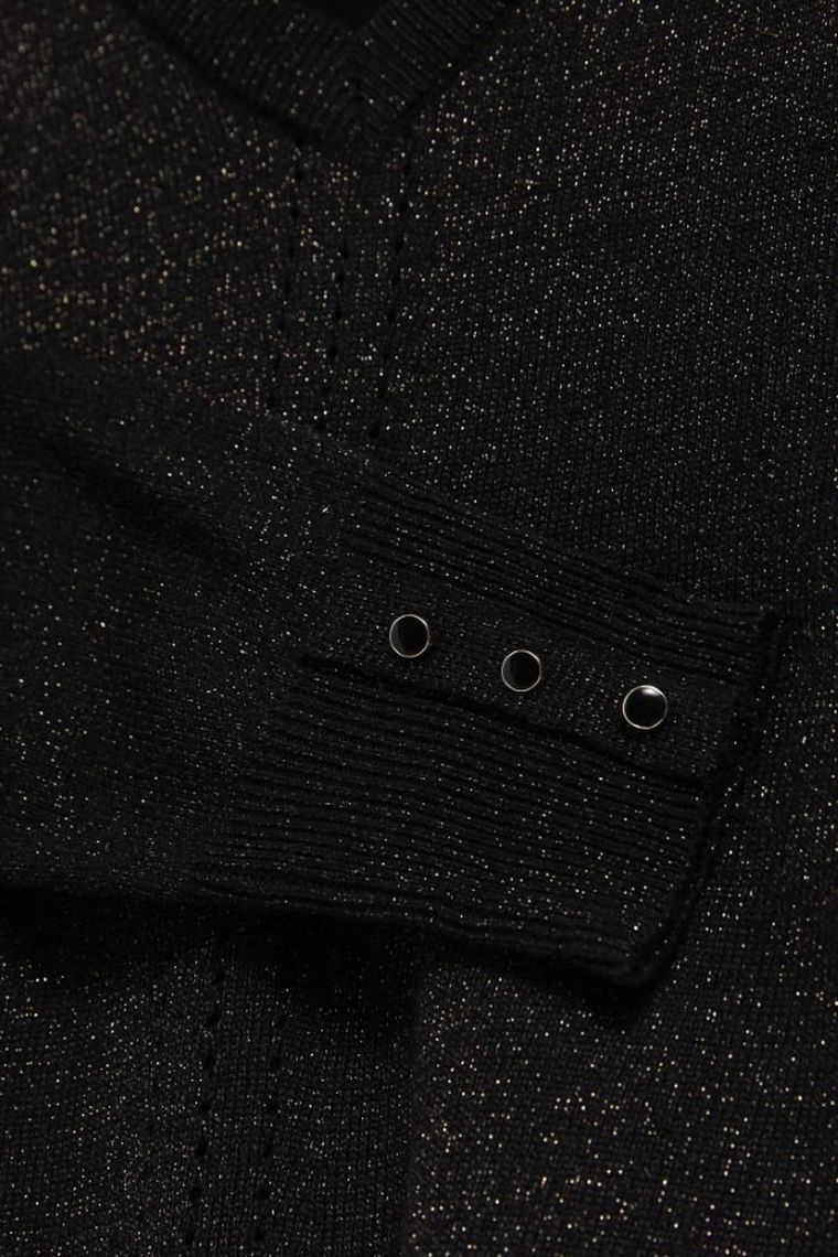 Sweter damski, czarny, Moodo