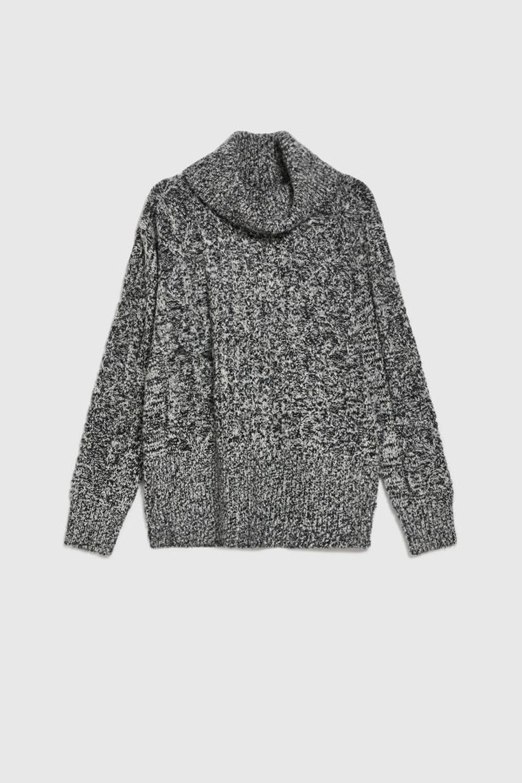 Sweter damski, czarny, Moodo