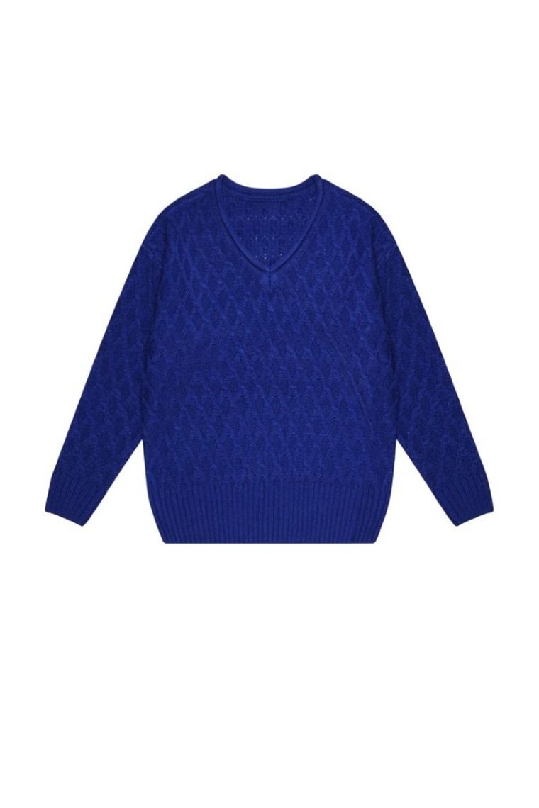 Sweter damski, niebieski, Moodo