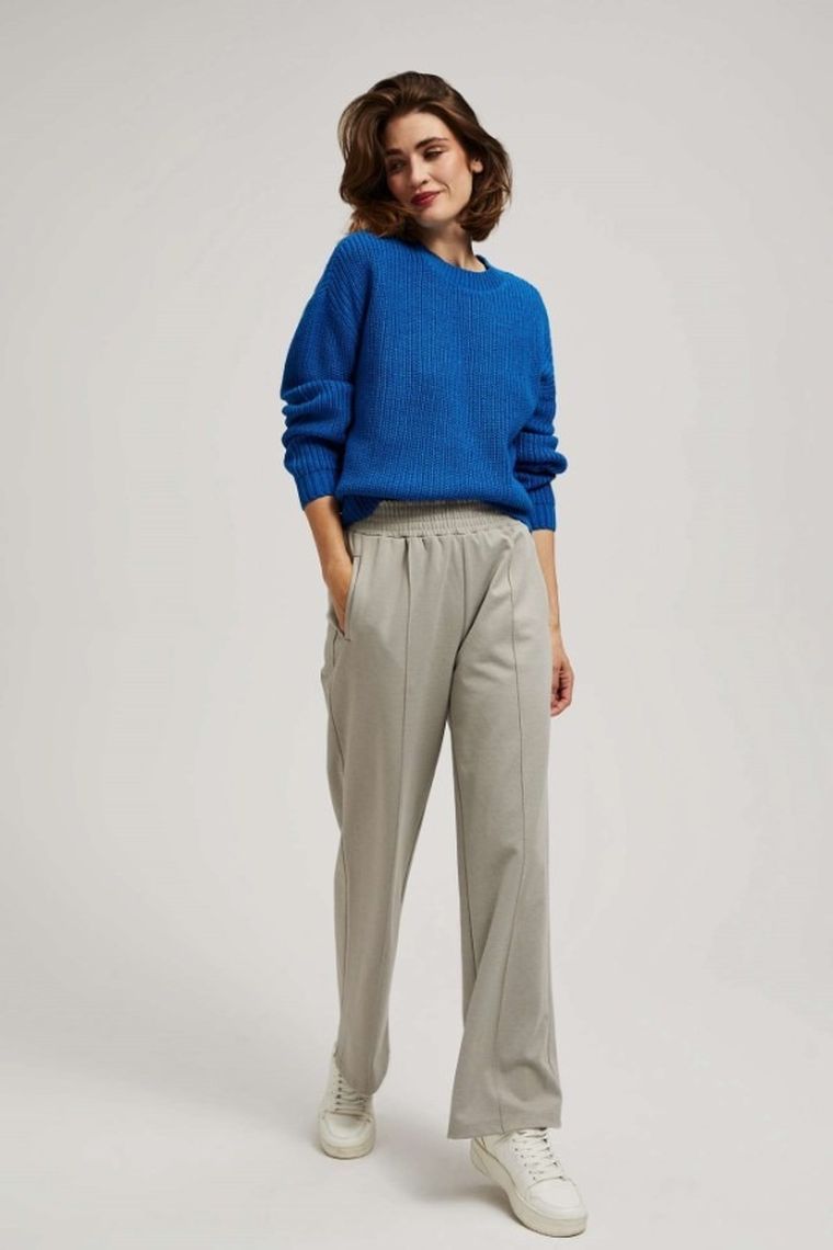 Sweter damski, niebieski, Moodo