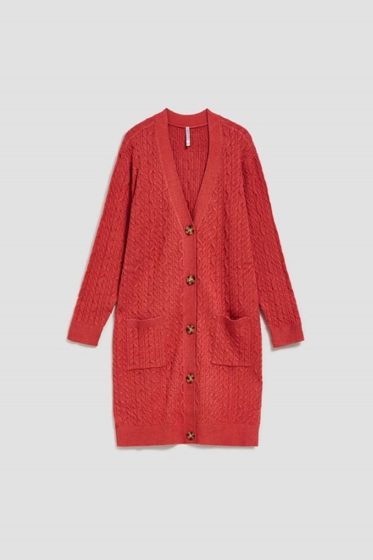 Sweter damski, różowy, Moodo