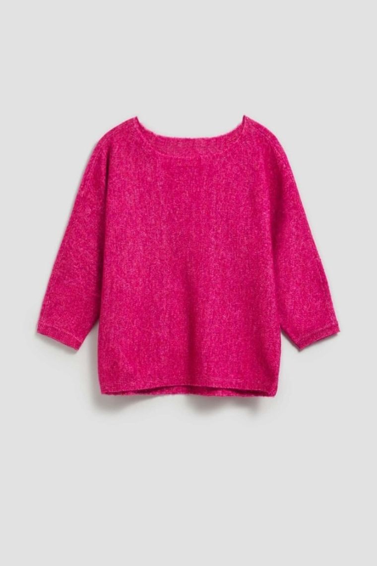 Sweter damski, różowy, Moodo