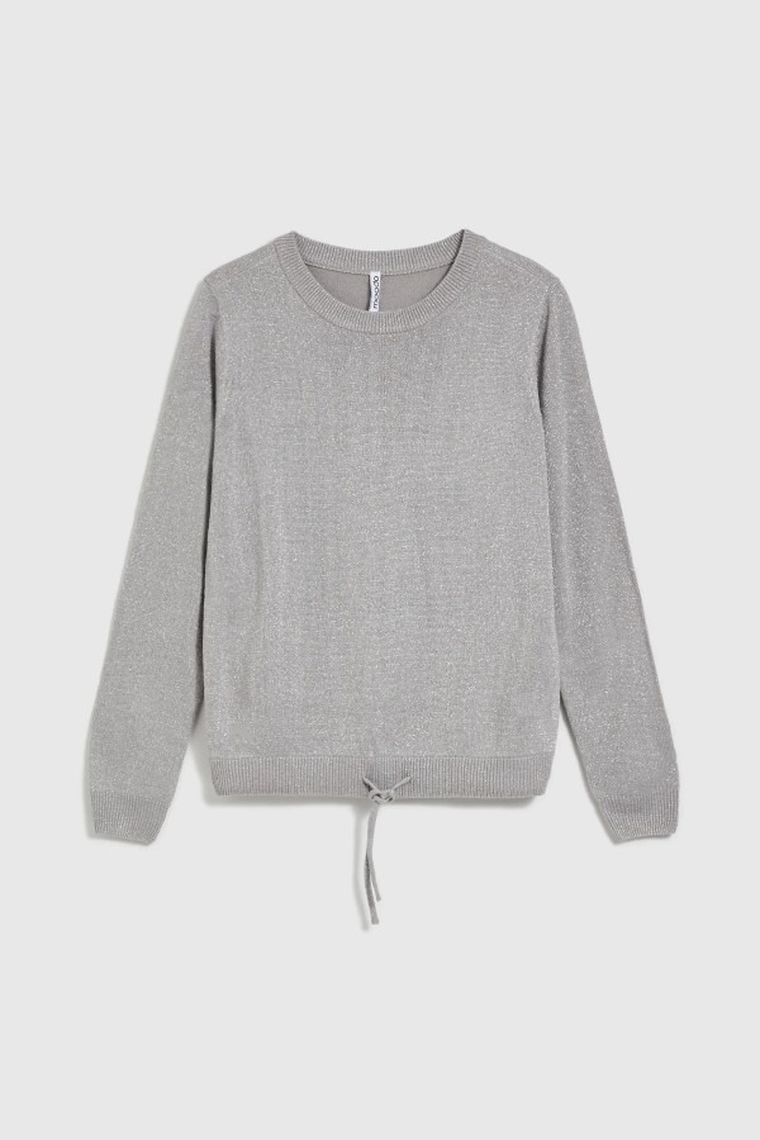 Sweter damski, szary, Moodo