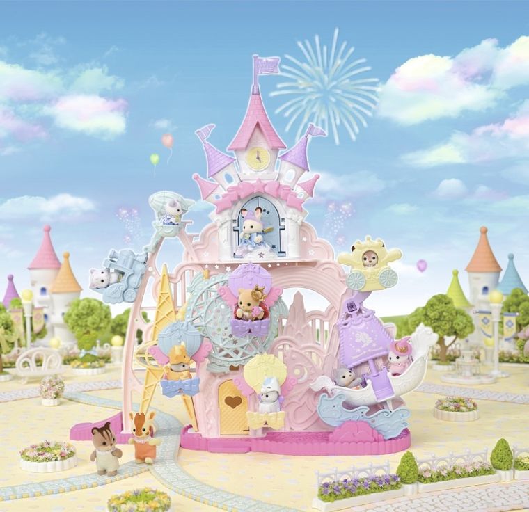 Sylvanian Families, 40th Anniversary, Wspaniała zabawa w Parku Rozrywki, zestaw z figurkami, 5841