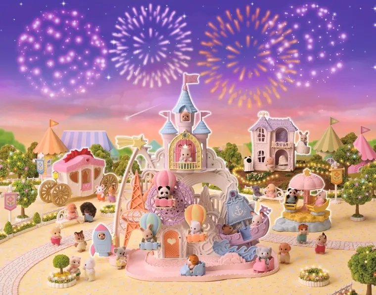 Sylvanian Families, Baby Amusement Park, Wesołe miasteczko, zestaw z figurkami, 5537