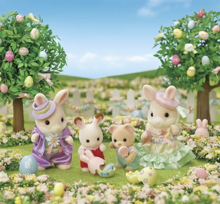 Sylvanian Families, Króliczki w koszyczku, figurki z akcesoriami, 5691