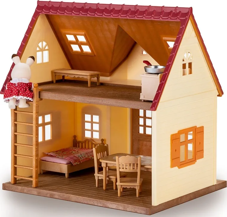 Sylvanian Families, Przytulny domek wiejski, zestaw startowy z figurką, 5242/5303