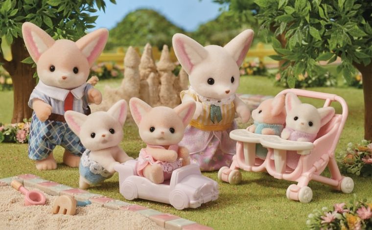 Sylvanian Families, Rodzina lisków pustynnych, zestaw figurek, 5696