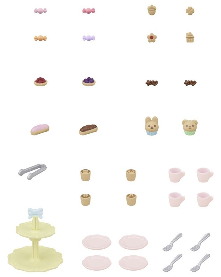 Sylvanian Families, Stół, krzesła i mnóstwo słodkości, zestaw z akcesoriami, 5742